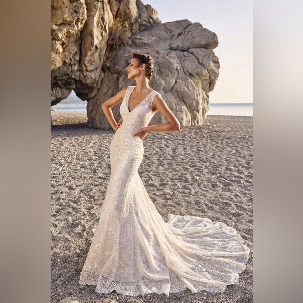 Sequin wedding dress size 10